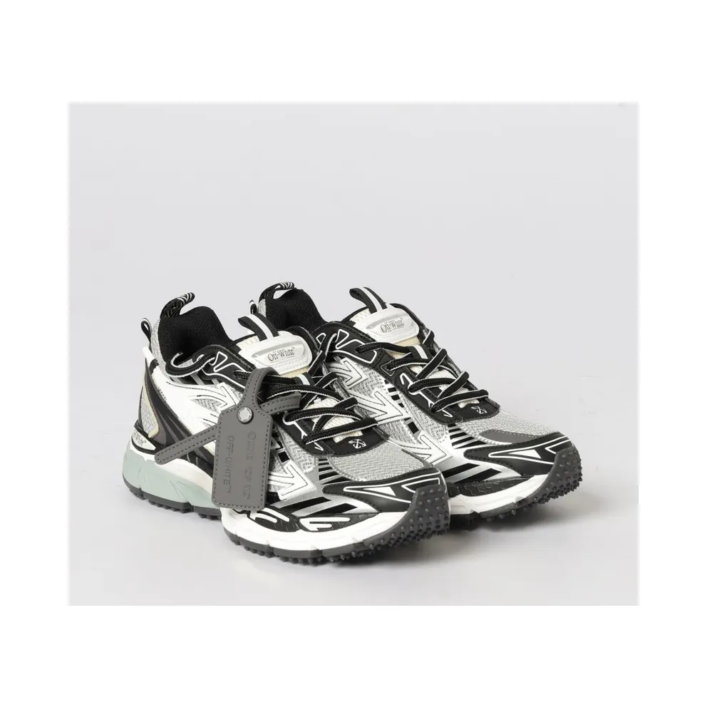 Off-White Be Right Back Rubber and Mesh Sneakers Grey (OWIA289C99FAB0010510)