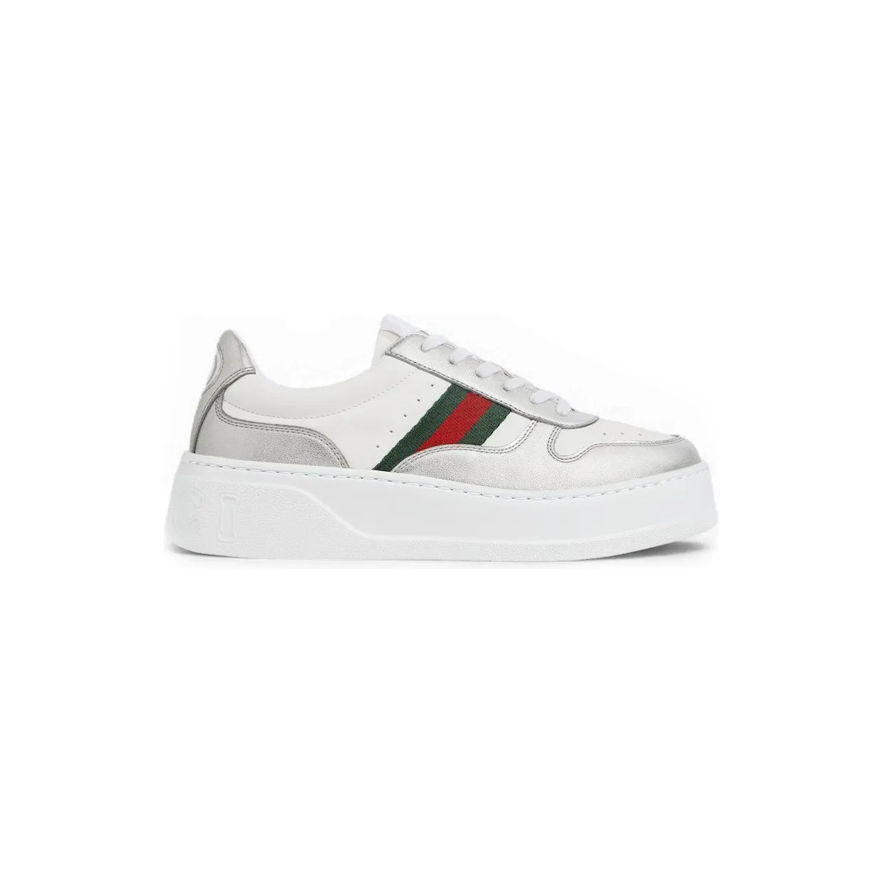 Gucci Basket “Silver Metallic / White” (848307AAFMN8147)