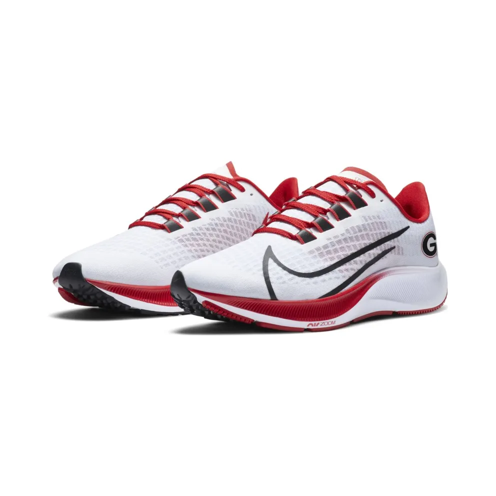 Nike Air Zoom Pegasus 37 Georgia White/Pure Platinum-University Red-Black (CZ5381-100)