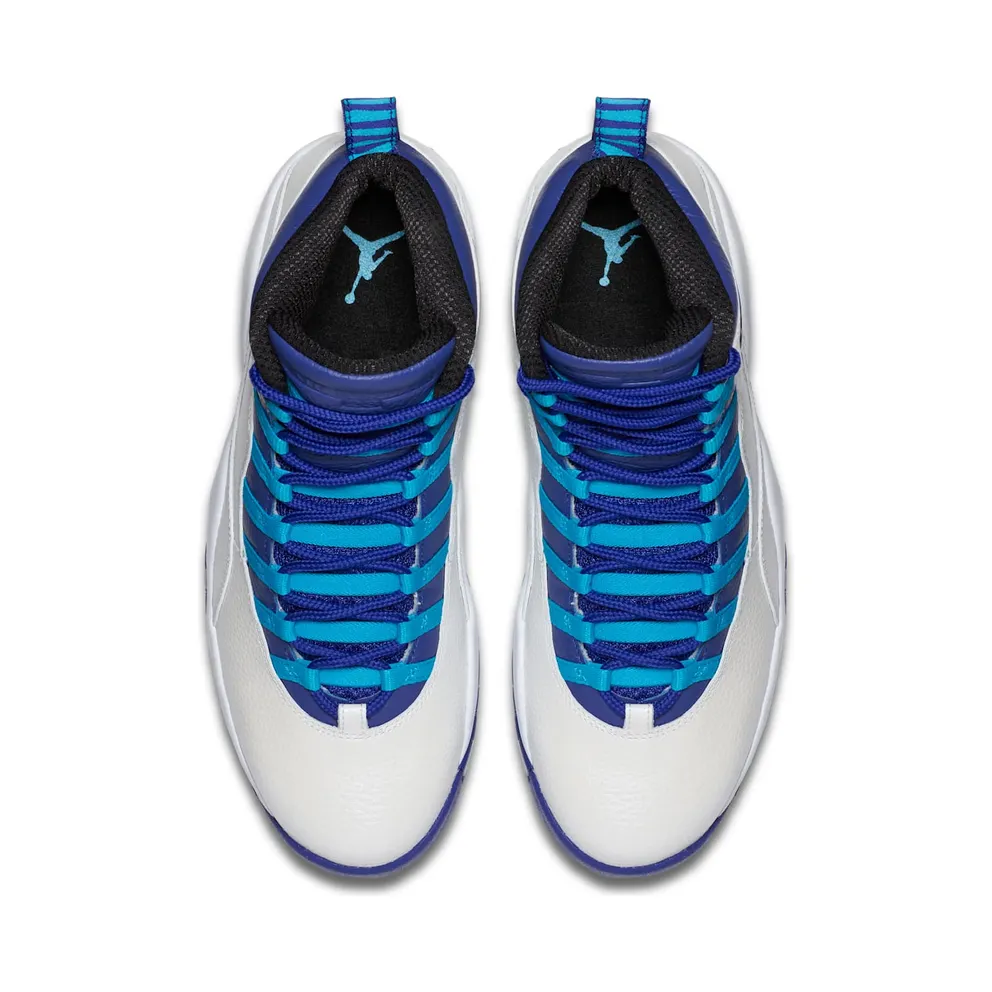 Jordan 10 Retro Charlotte (2016) White/Concord-Blue Lagoon-Black (310805-107)