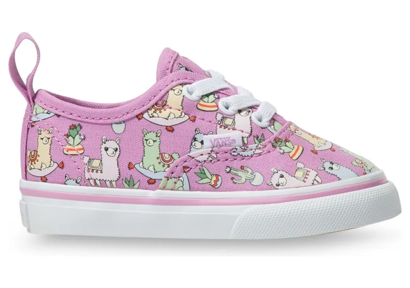 VANS Llamas Authentic Peuterschoenen Met Elastische Veters Roze (VN0A4BUY30N)