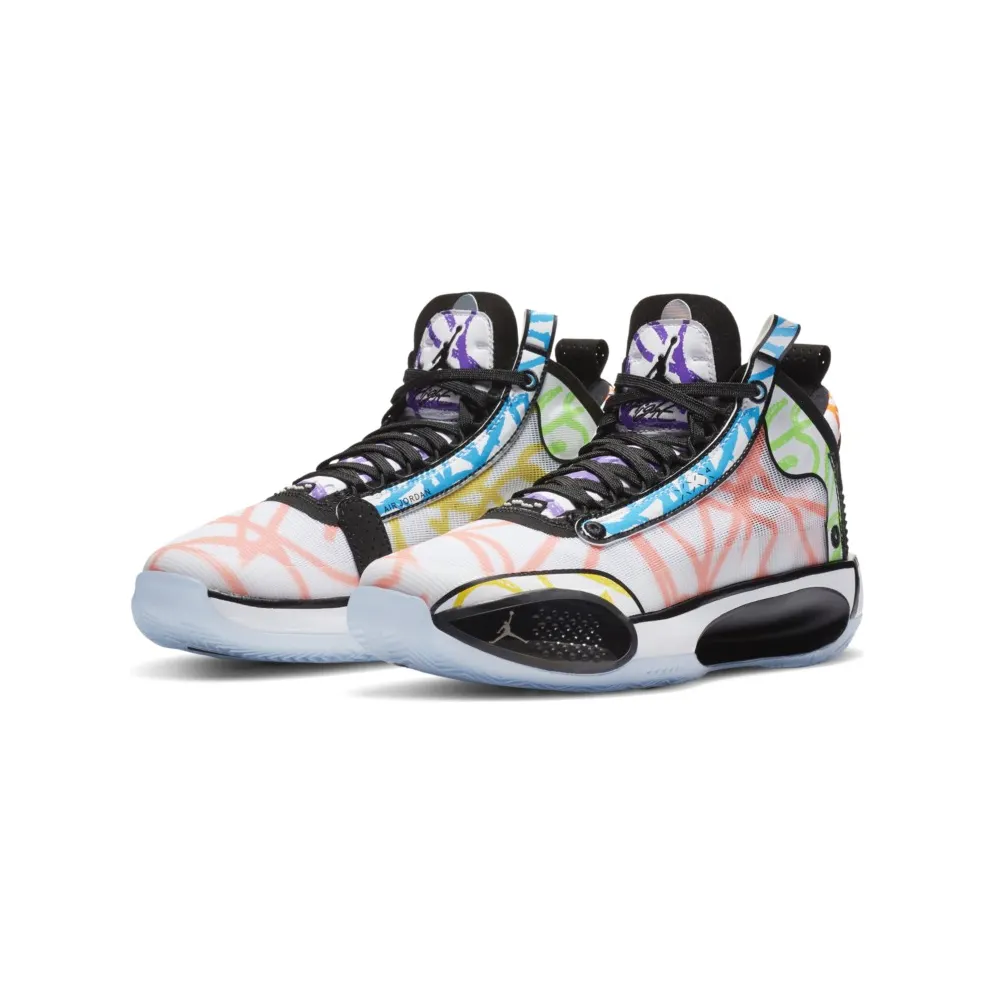 Jordan XXXIV Zion Williamson Coloring Book (GS) White/Black-Multi-Color (DA4450-100)