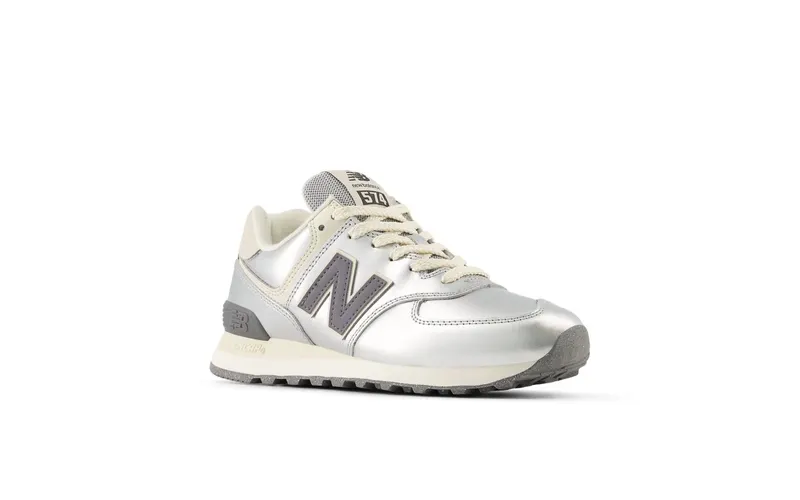 New Balance 574 Metallic Silver / Artic Grey (WL574MLG)