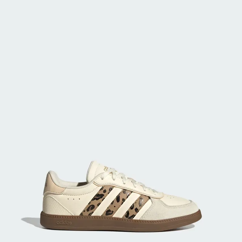 Adidas BREAKNET SLEEK Shoes Cream White / Cardboard / Sand Strata (LA7816)
