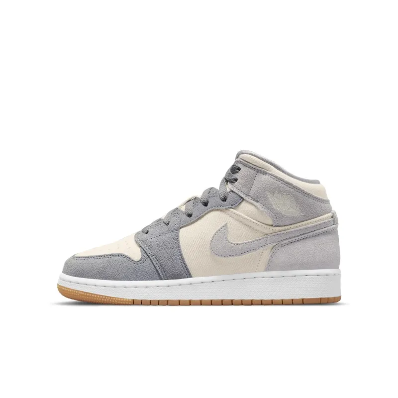 Jordan 1 Mid SE Coconut Milk Particle Grey (GS) (DN4346-100)