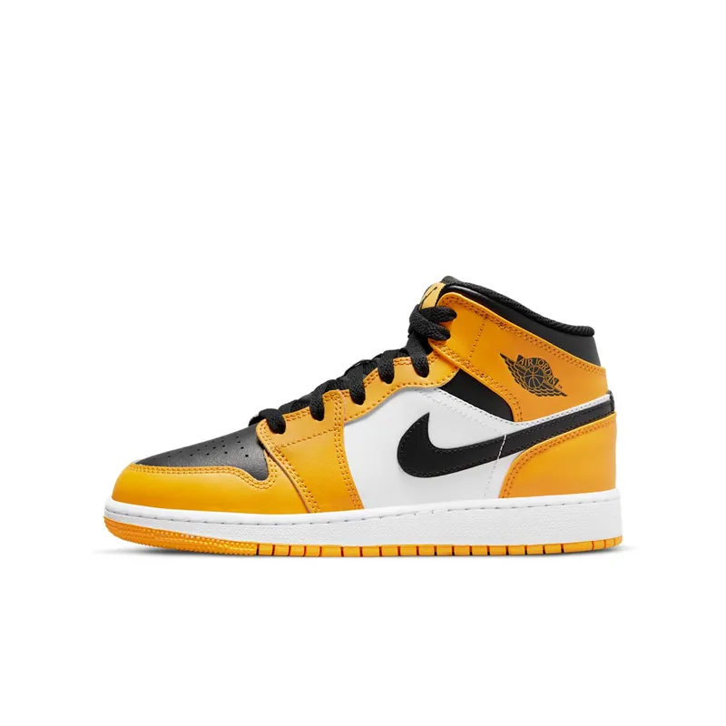 Jordan 1 Mid Older Kids’ Yellow (554725-701)