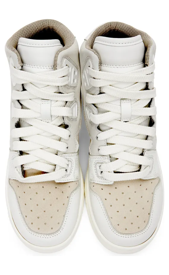 Acne Studios Off-White Leather High-Top Sneakers (AD0402-) (5)
