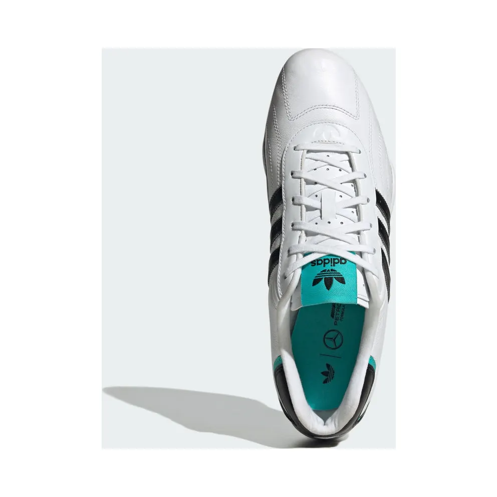 Adidas ADIRACER LO MERCEDES AMG PETRONAS F1 TEAM Shoes Cloud White / Core Black / Silver Metallic (JR4544)