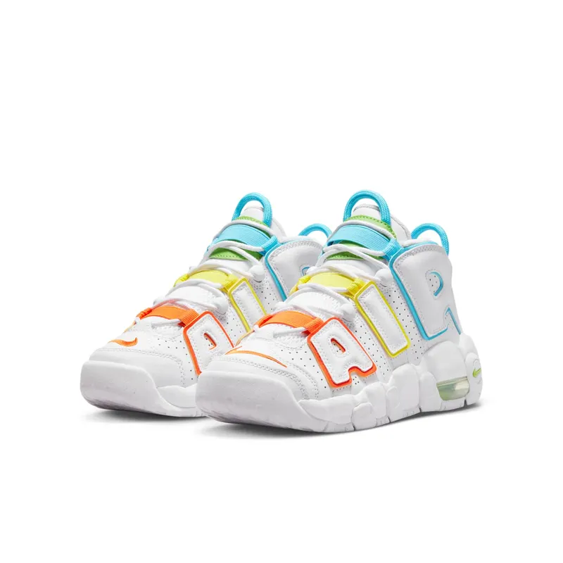 Nike Air More Uptempo GS “White Multi-Color” (FJ4624-100)