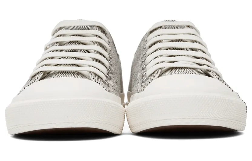 Burberry Black & White Logo Print Sneakers (8042130) (2)