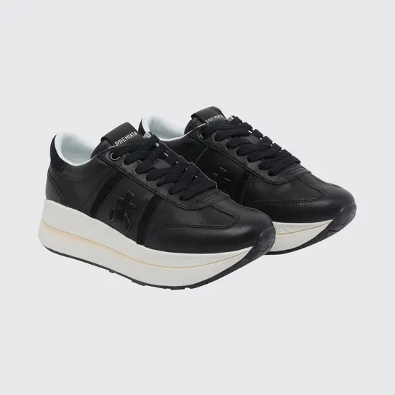 Premiata Leather Bethcoin Sneakers Black (BETHCOIN8152)