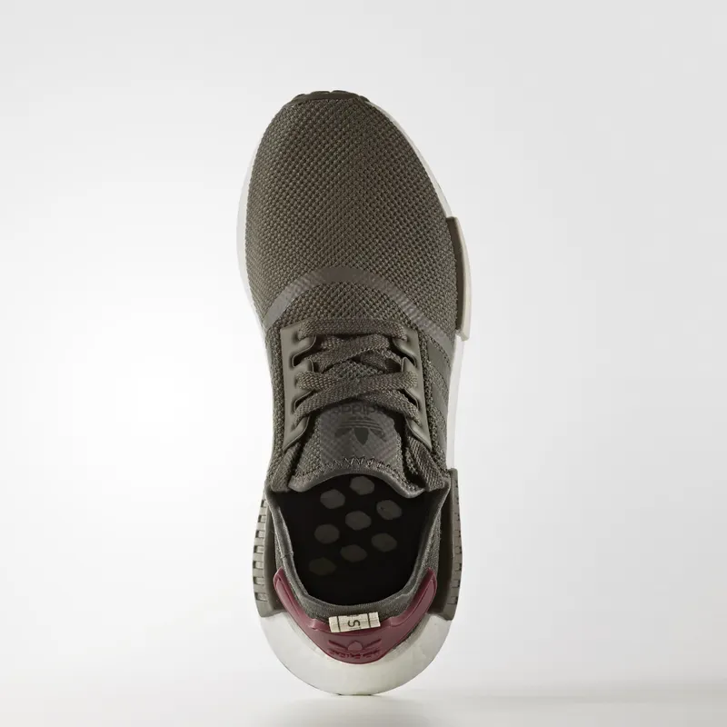 adidas NMD R1 Ultility Grey (W) Utility Grey/Utility Grey/Maroon (BA7752)