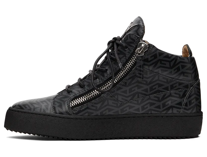 Giuseppe Zanotti Black Kriss High Sneakers (RU20039-93438) (3)