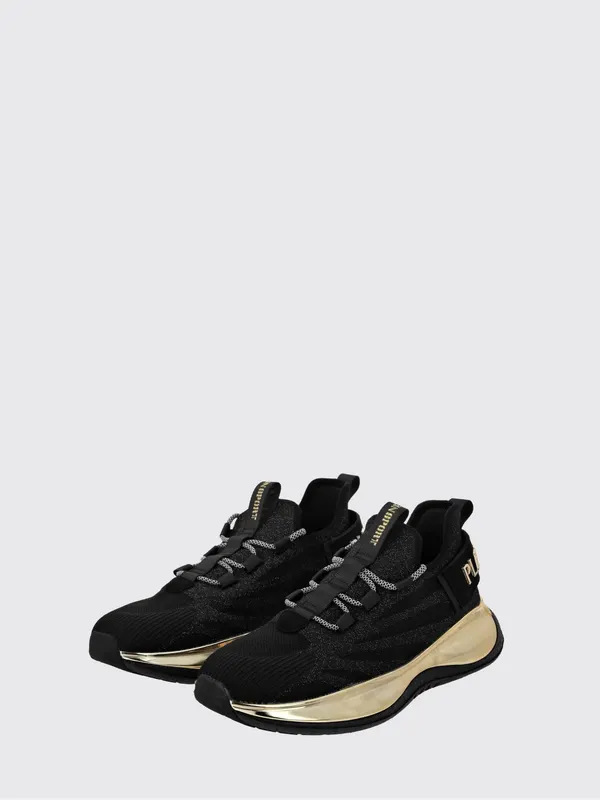 Plein Sport The Iron Tiger Gen. X.02 Knit Sneakers with a Chunky Sole Black 1 (SACSUSC0429STE003N0294)