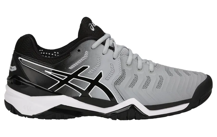ASICS Gel-Resolution 7 Mid Grey Black White (E701Y-9690)