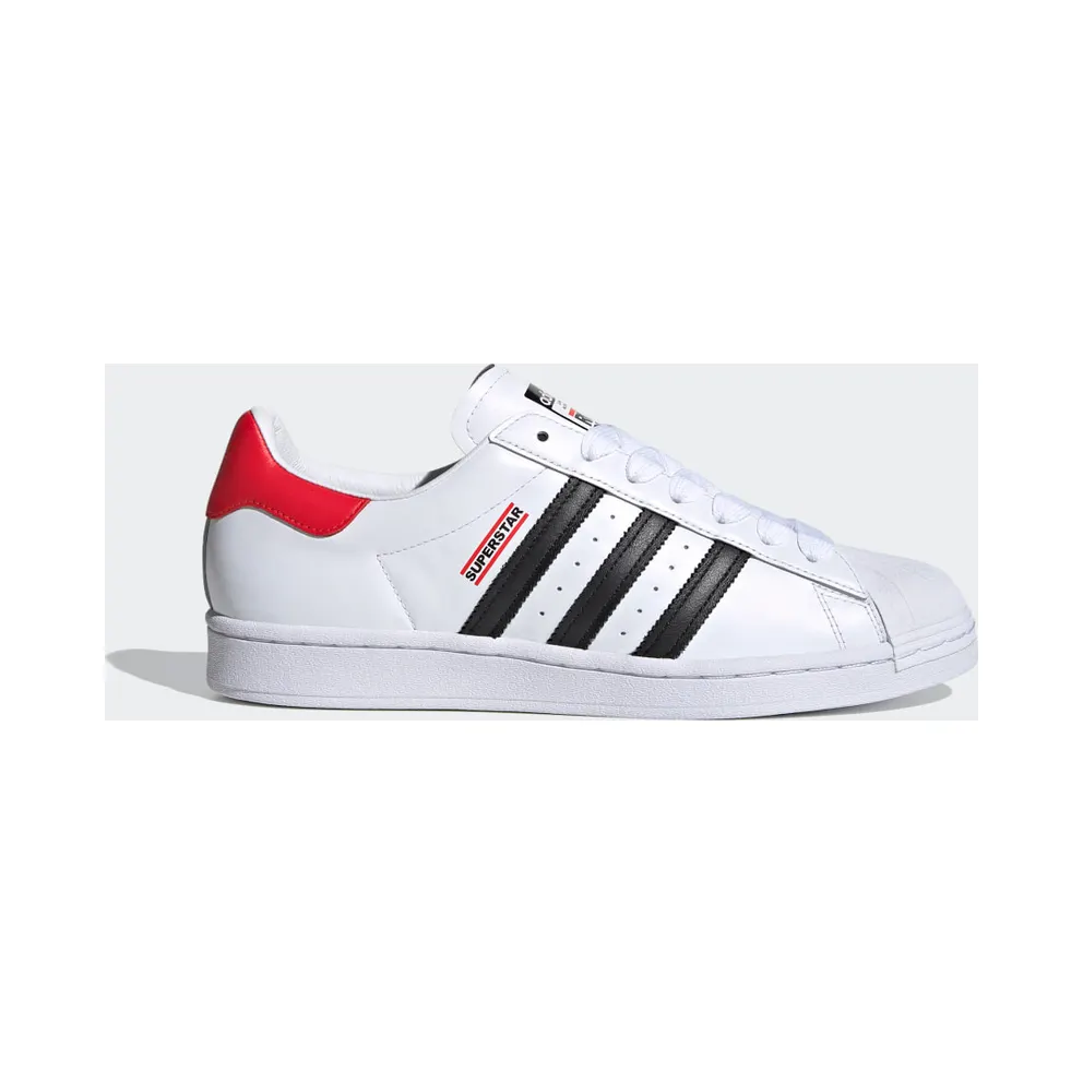 adidas Superstar Run-DMC Cloud White / Core Black / Hi-Res Red (FX7616)