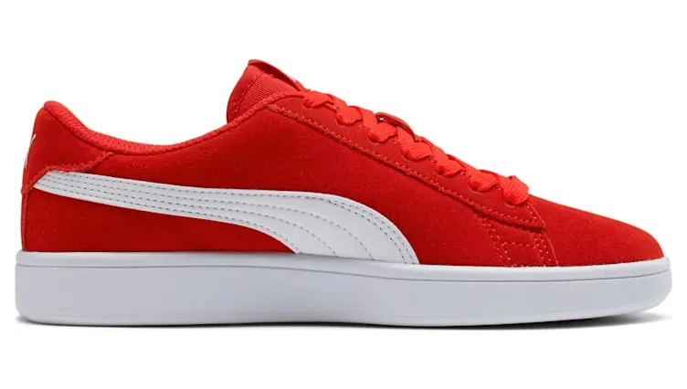 Puma Smash v2 Suede Jr Rood/Wit (365176-03)