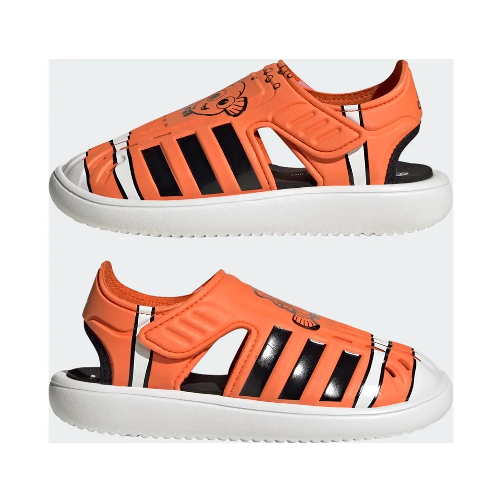 adidas Closed Toe Sandals Disney Finding Nemo And Dory Orange Core Black Cloud White (HP7753)