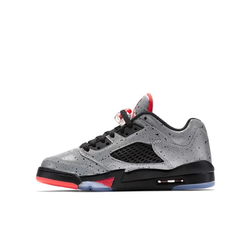 Jordan 5 Retro Low Neymar (GS) Reflective Silver/Infrared 23-Black (846316-025)