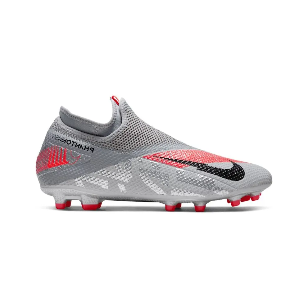 Nike Phantom Vision 2 Academy Dynamic Fit MG Metallic Grey Crimson (CD4156-906)
