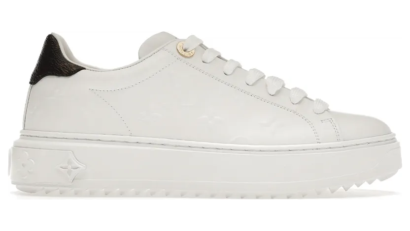 Louis Vuitton Time Out Debossed Monogram Leather White White (W) (1A9HBS)
