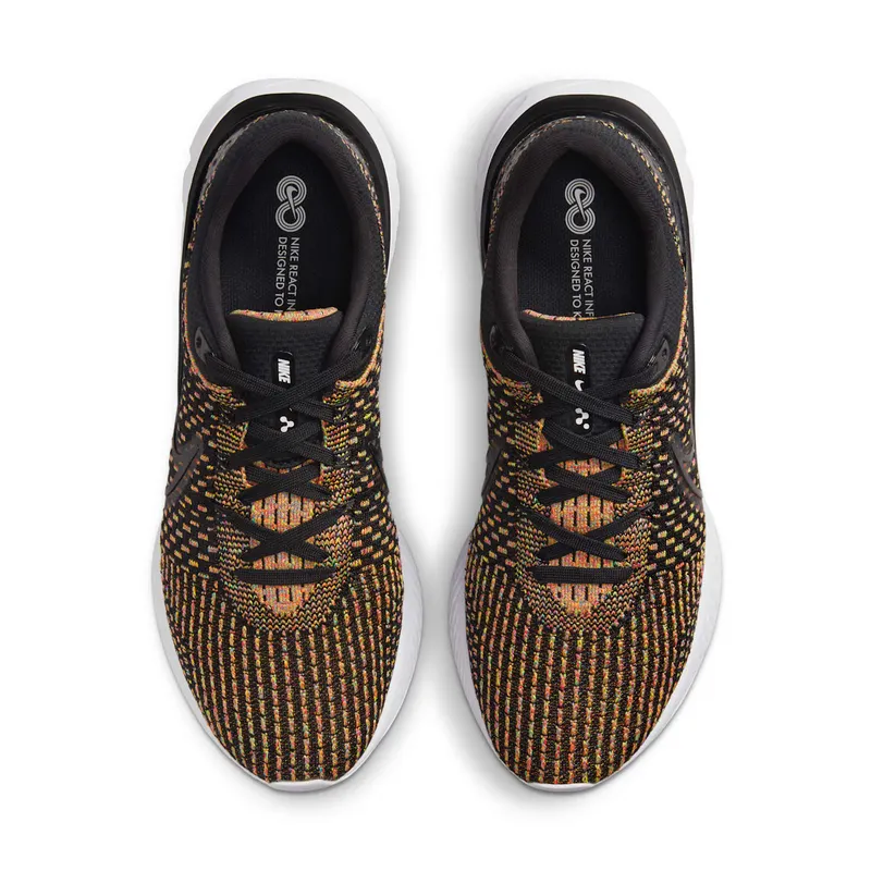 Nike React Infinity Run Flyknit 3 for Men (straat) Black (DH5392-002)