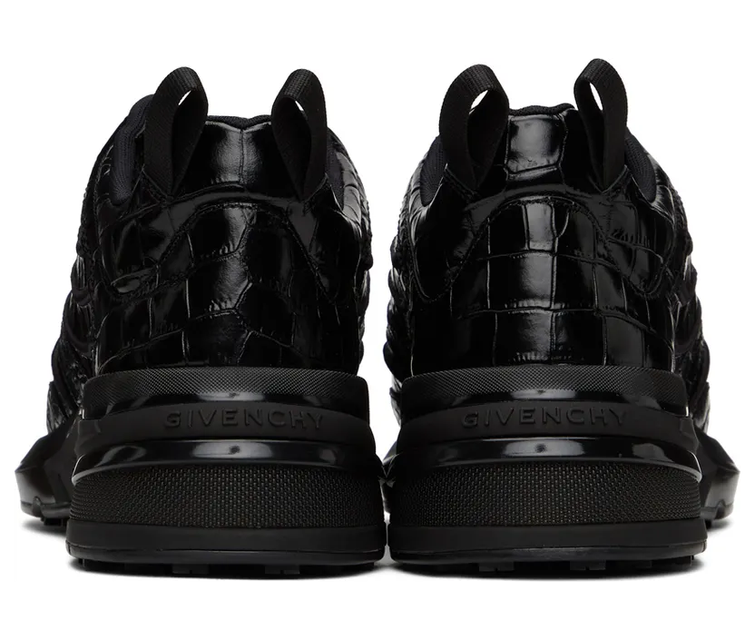 Givenchy Black Patent GIV 1 Sneakers (BE001ME10S) (4)