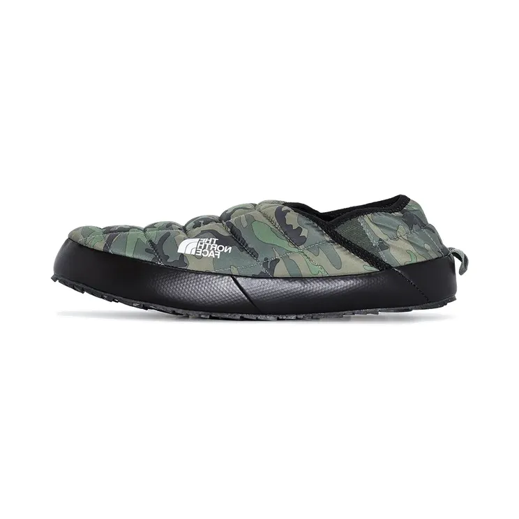 The North Face Thermoball Traction Mules V “Thyme Brushwood Camo Print / Thyme” (NF0A3UZN33U)