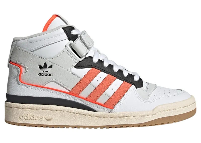 adidas Forum Mid Cloud White Semi Coral Fusion Solar Red (HQ6618)