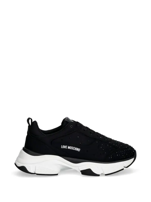 Love Moschino Sneakers mit Nieten – Schwarz (JA15406G1OIM0)