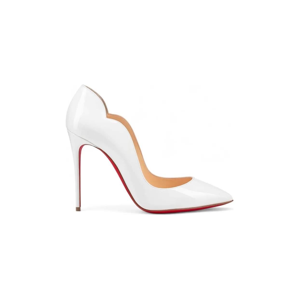 Christian Louboutin Hot Chick 100mm Décolleté Pump White (1190911W222)