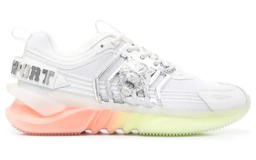 Plein Sport Runner sneakers met tijgerplakkaat – Wit (AABSUSC0352STE003N)