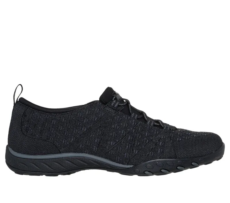 Skechers Relaxed Fit: Breathe-Easy “Sere-knitty Sneaker Black” (100769BLK)