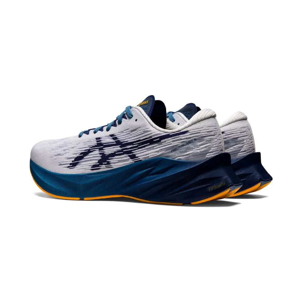 ASICS Novablast 3 White Deep Ocean (1011B458-100)