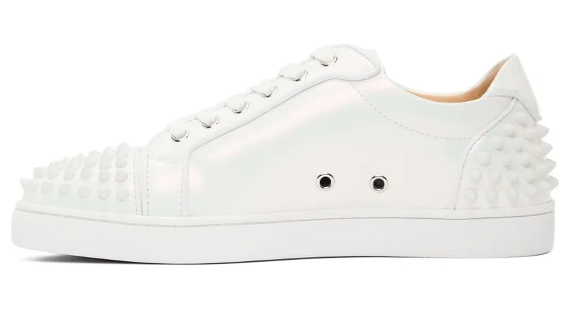 Christian Louboutin White Iridescent Seavaste 2 Orlato Sneakers (3210253) (3)