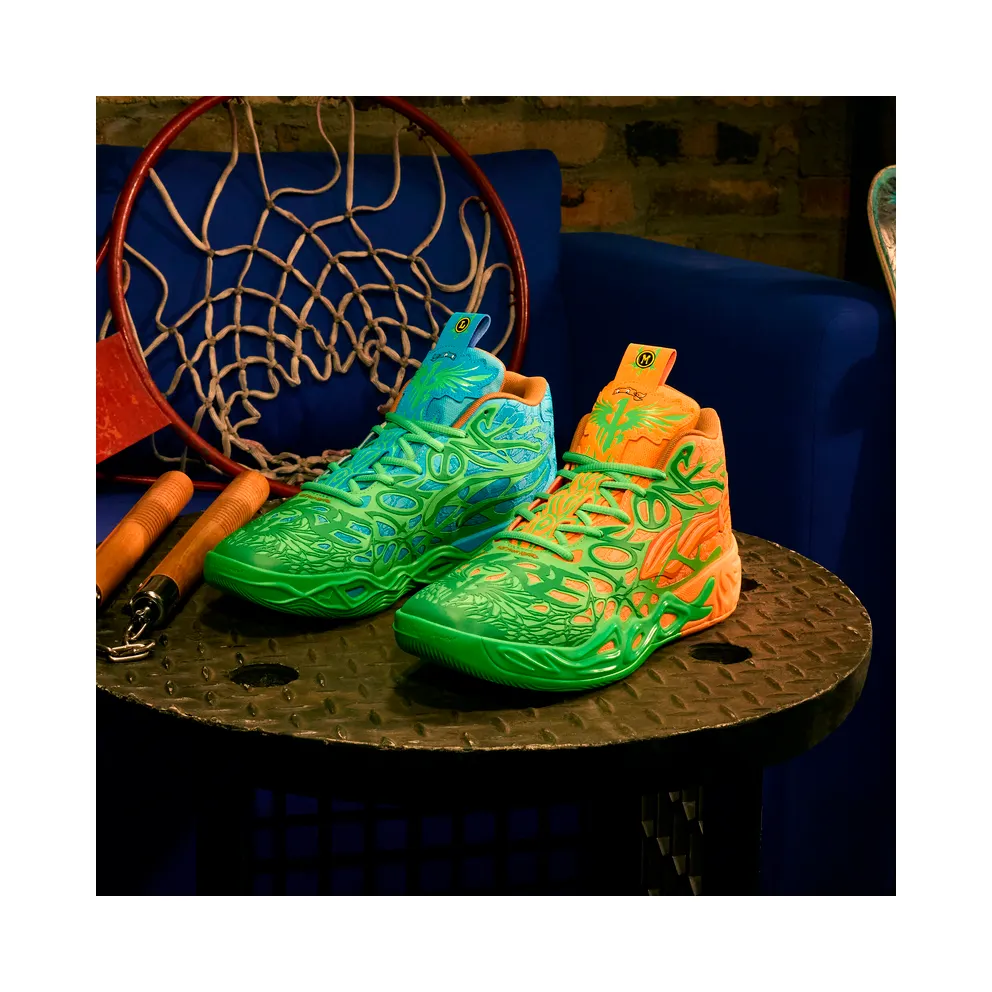 Puma HOOPS x TMNT MB.04 LM “Fluro Green Pes / Puma Green / Bright Aqua / Orange Glow” (311307_01)