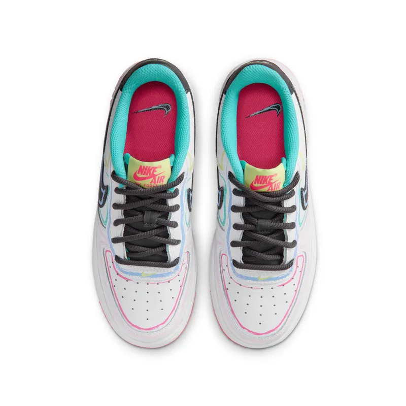 Nike Air Force 1 Low GS “White Hyper Pink Dusty Cactus” (IU3252-100)