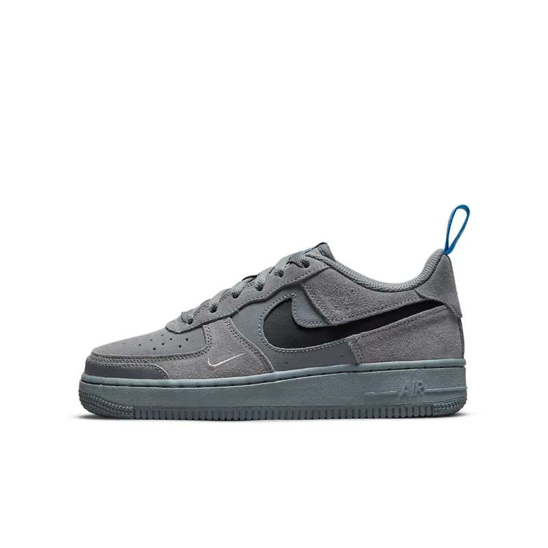 Nike Air Force 1 Low Cut Out Swoosh Smoke Grey (DQ1097-001)