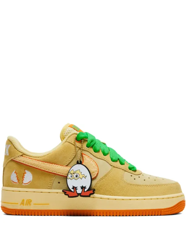 Nike x GOAT Division St. Air Force 1 Low Ducks of a Feather Egg or Duck sneakers – Yellow (IU7612)