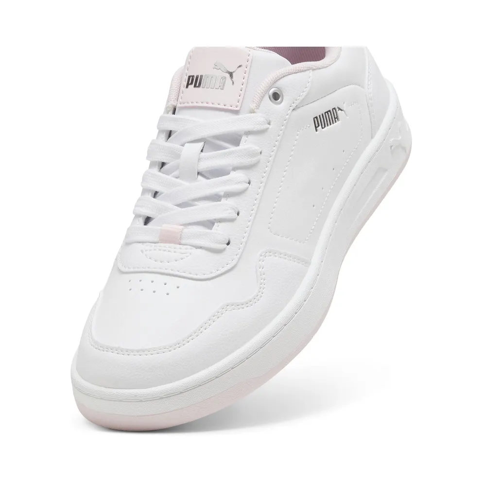 Puma Court Classy “Puma White / Whisp Of Pink / Puma Silver” (395021_04)