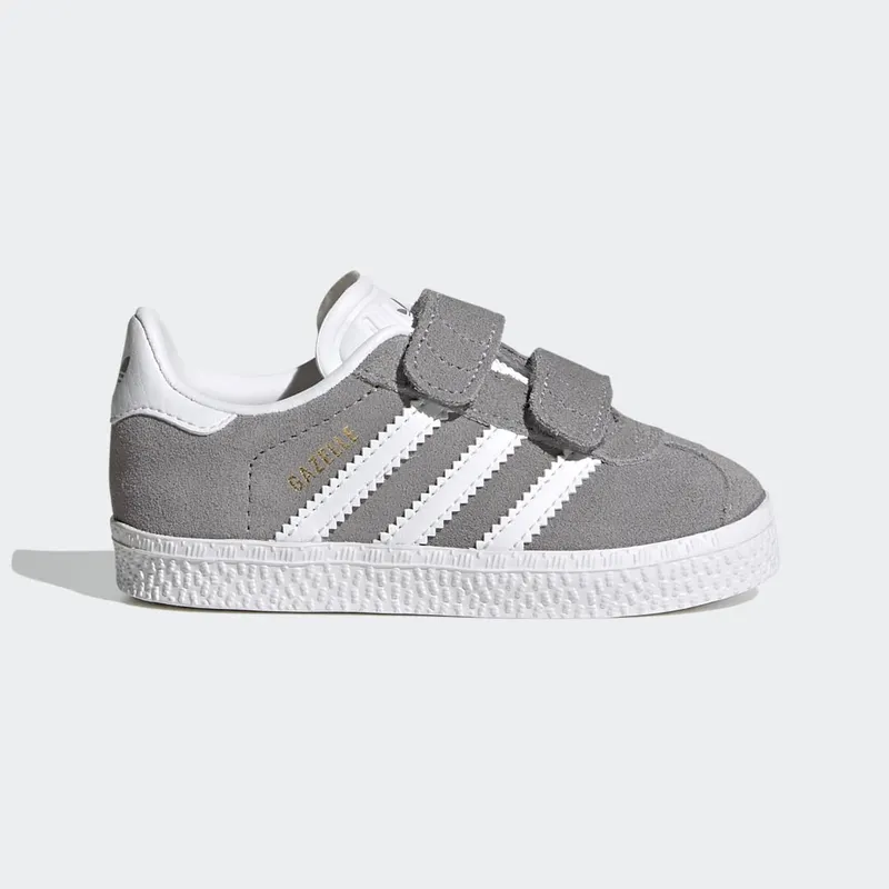 Adidas Gazelle Grey Three / Cloud White / Gold Metallic (FW0713)