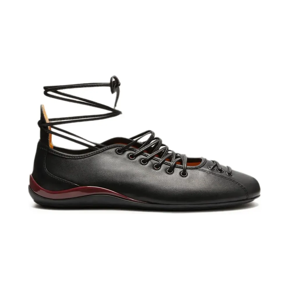 LILI CURIA Isolde leather ballet flats – Black (LC61015000)