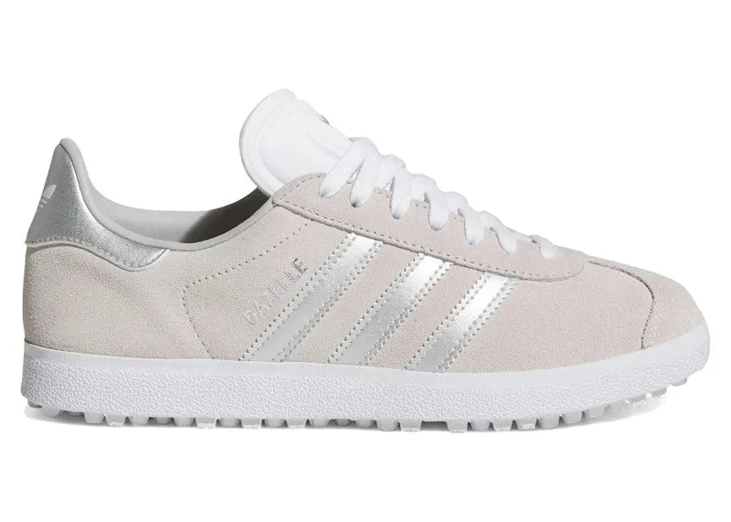 adidas Gazelle Spikeless Golf Crystal White Silver (JI3942)
