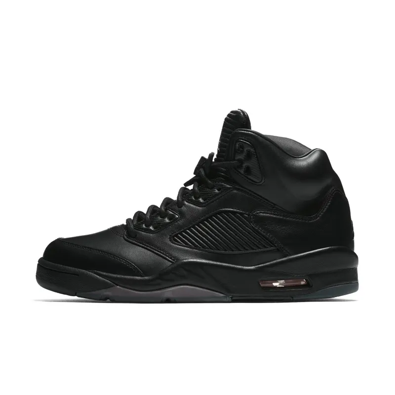Jordan 5 Retro Premium Triple Black Black/Black-Black (881432-010)