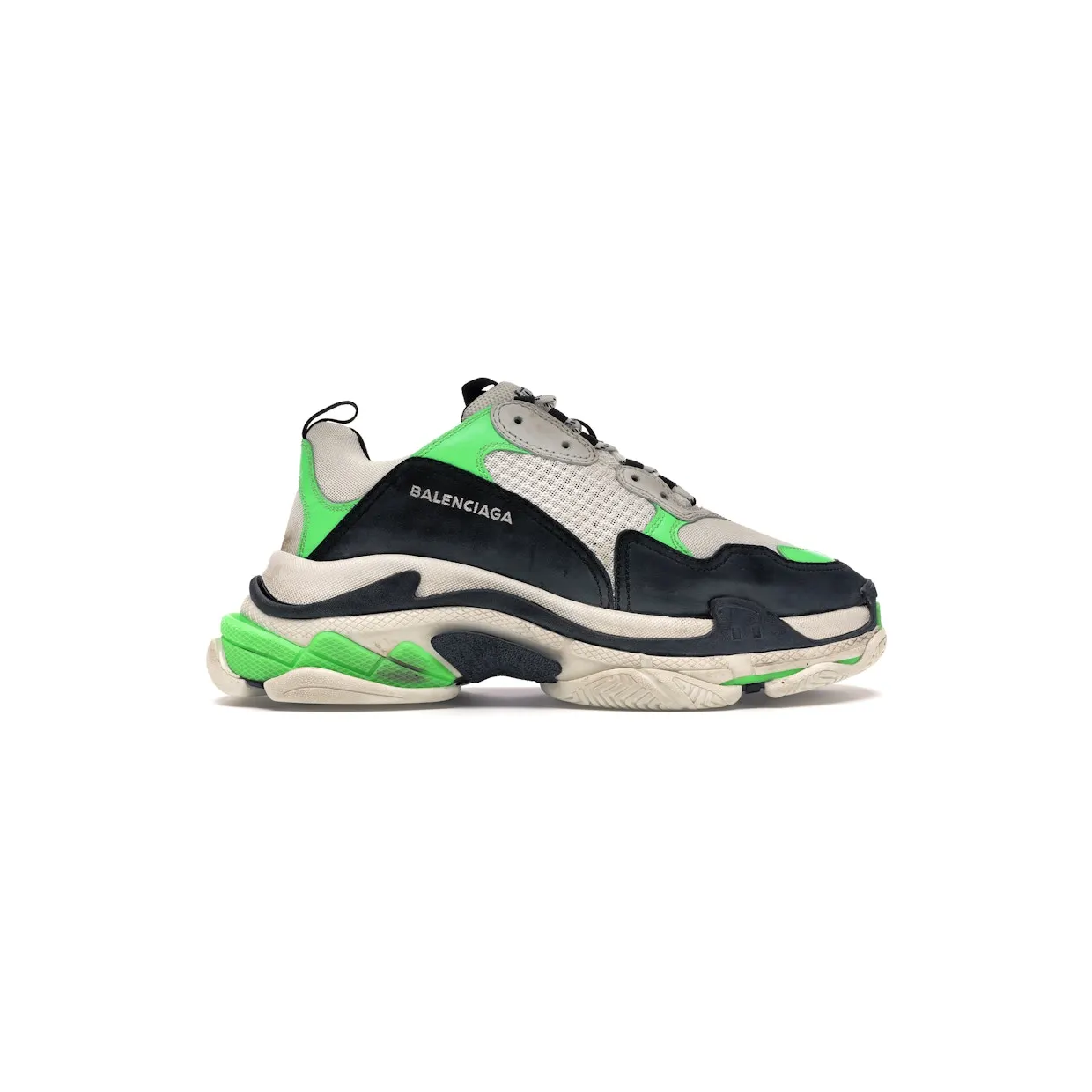 Balenciaga Triple S Mr. Porter Neon Green (2018)