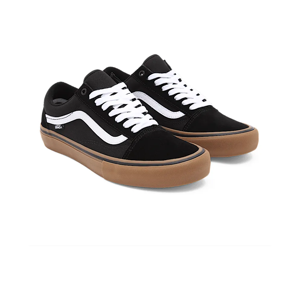 Vans Old Skool Pro ‘Black’ Black/Medium White/Gum (VN000ZD4BW9)