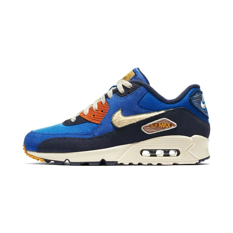 Nike Air Max 90 Premium SE ‘Game Royal Light Cream’ Game Royal/Light Cream-Camper Green (858954-400)