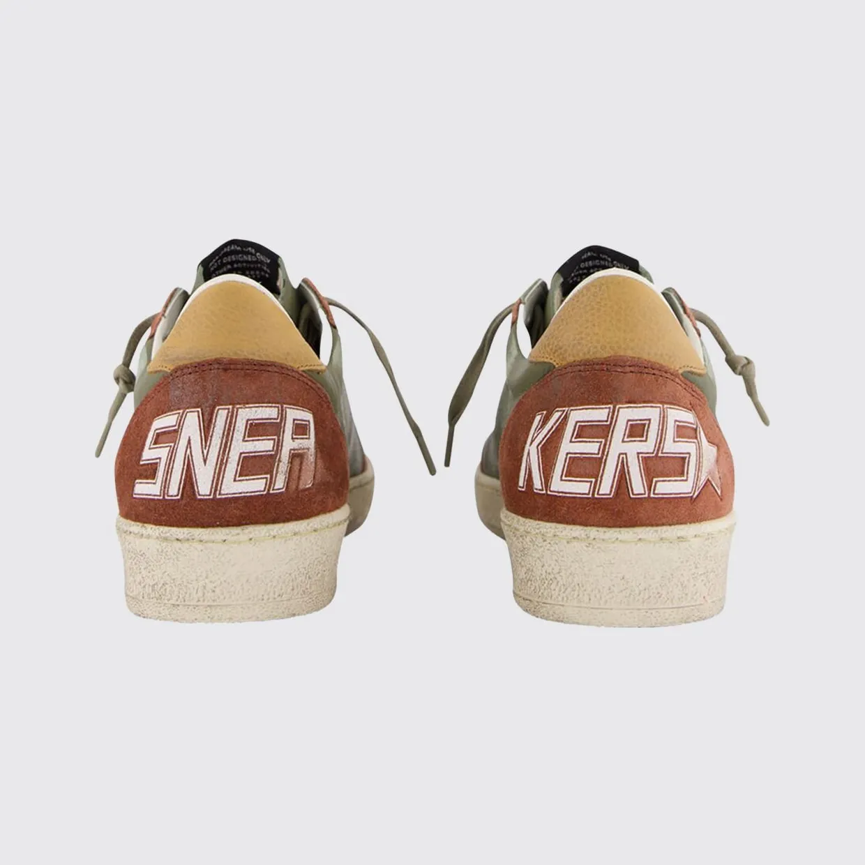 Golden goose Ball Star Distressed Leather Sneakers Military (GMF00117F00816083256) (2)
