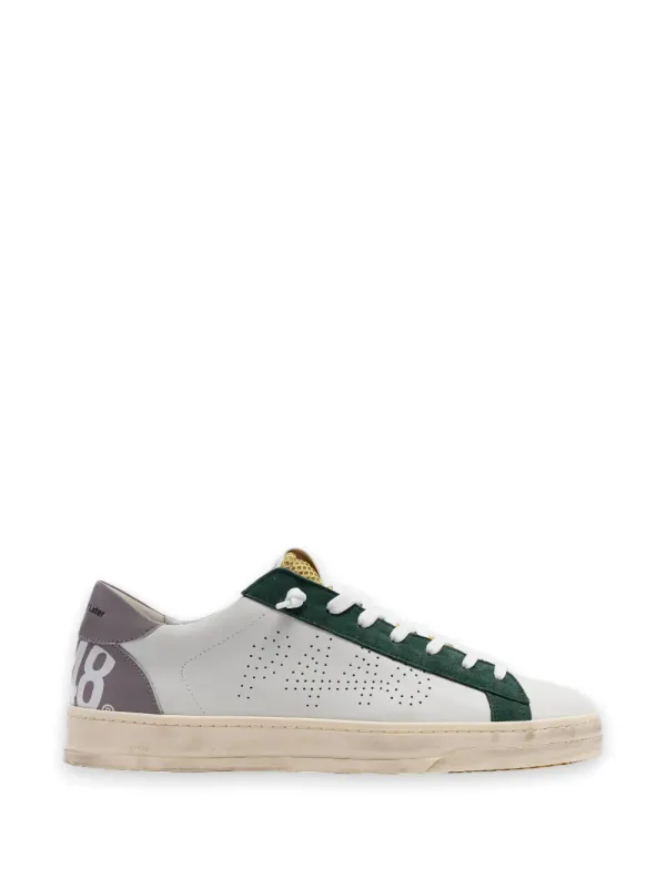 P448 Jack Sweden Sneakers mit perforiertem Logo – Weiß (S26JACKC102)