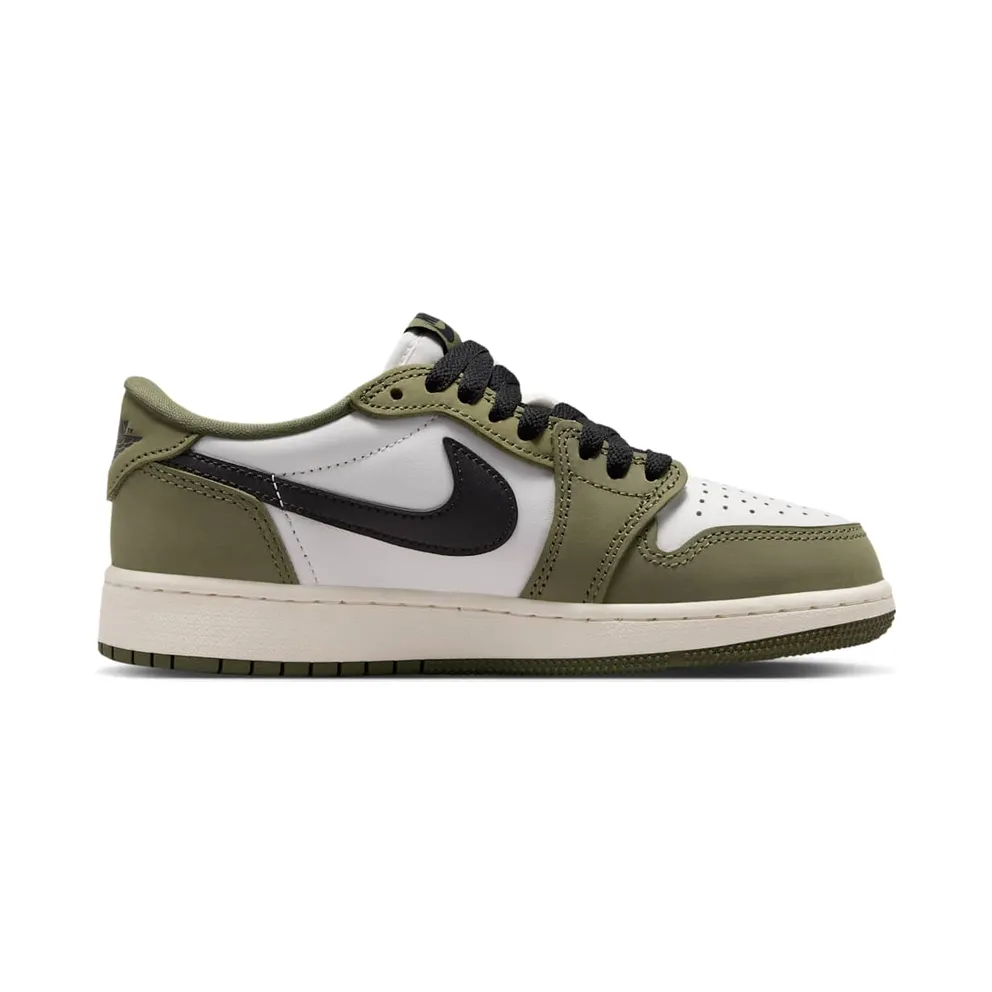 Nike Jordan 1 Retro Low OG GS “Medium Olive” (HQ6999-200)